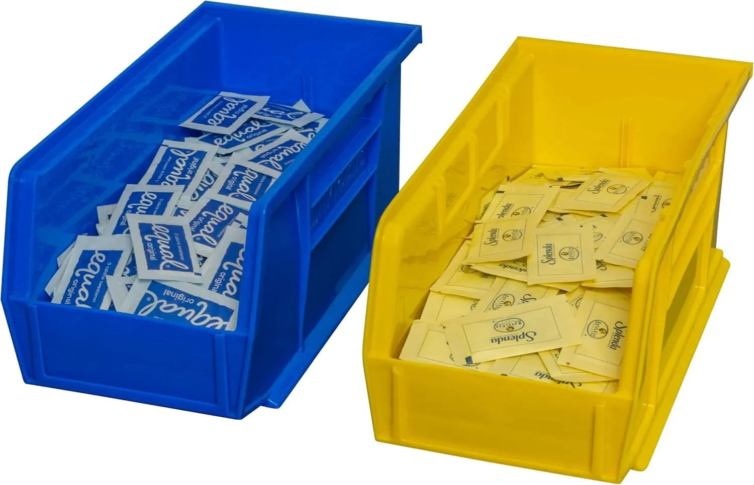 Akro-Mils 30230 AkroBins Plastic Storage Bins, Space-Saving Stackable Bins for Garage, Pantry, Craft Organization, 11-Inch x 5-Inch x 5-Inch, Blue, 12-Pack