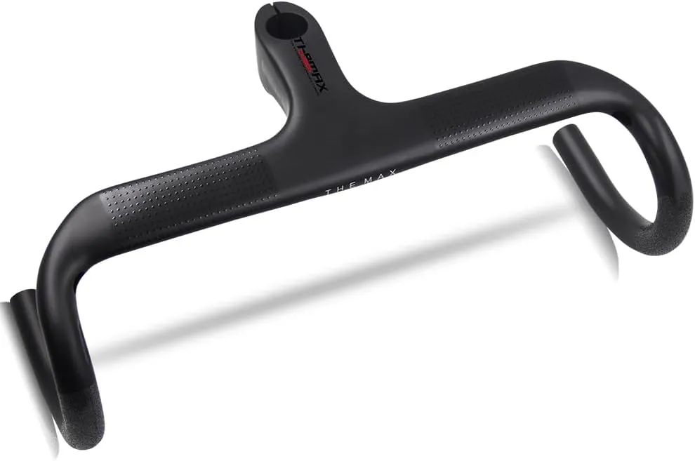 Alfa Pasca drop bars carbon fiber integrated handlebars road bike 28.6mm handle bars 420 * 100mm Aero Bars UD Matte bicycle Accessories
