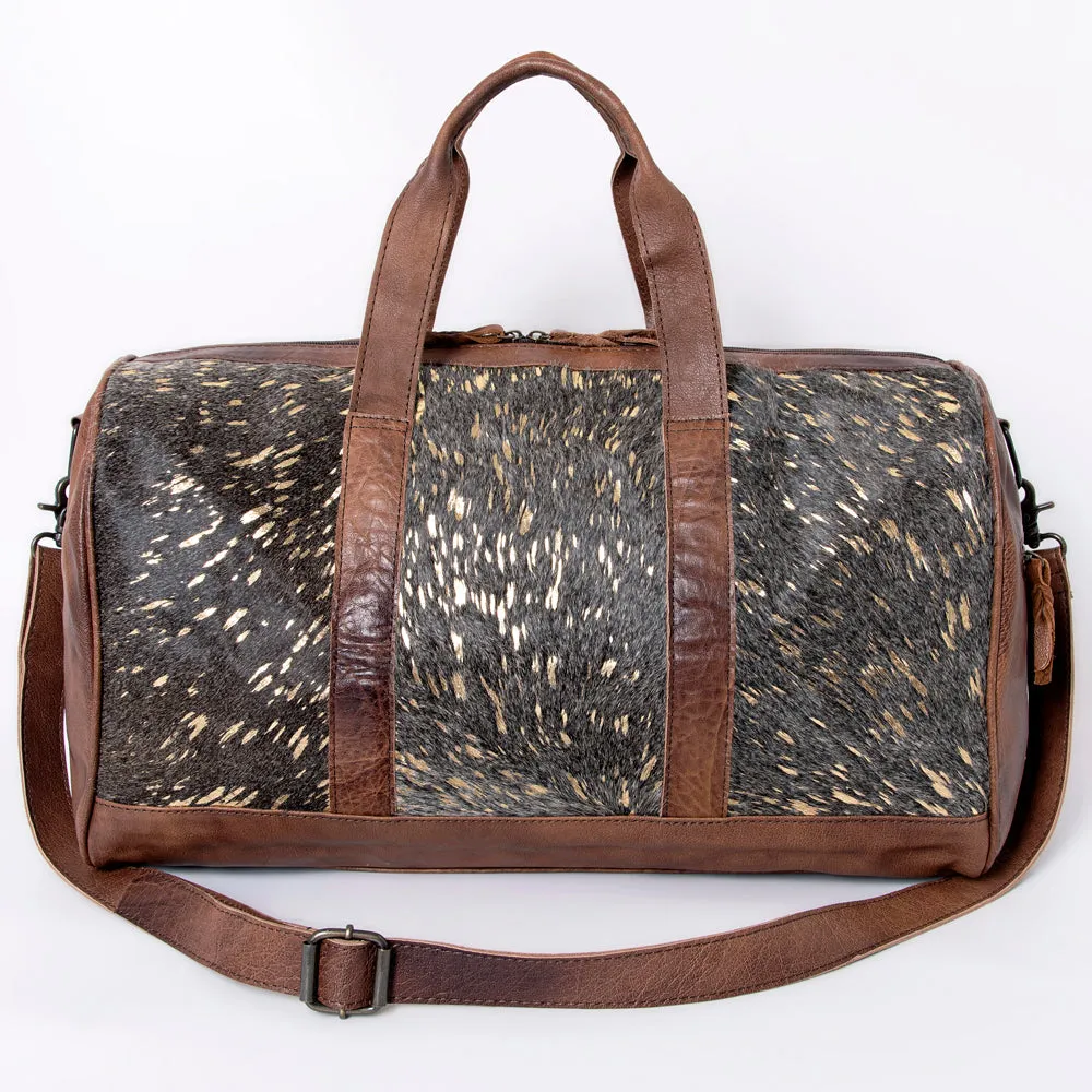 American Darling ADBGS174BRAHACGO Duffel Hair On Genuine Leather Women Bag Western Handbag Purse
