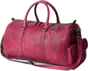 American Darling Duffel Full Grain Genuine Leather Western Women Bag | Handbag | Leather Duffle Bag | Weekend Bag | Travel Duffel Bags | Duffel Bag for Women |