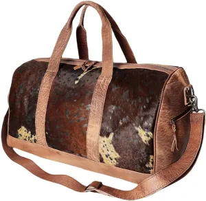 American Darling Duffel Hair On Genuine Leather Western Women Bag | Handbag | Leather Duffle Bag | Weekend Bag | Travel Duffel Bags | Duffel Bag for Women