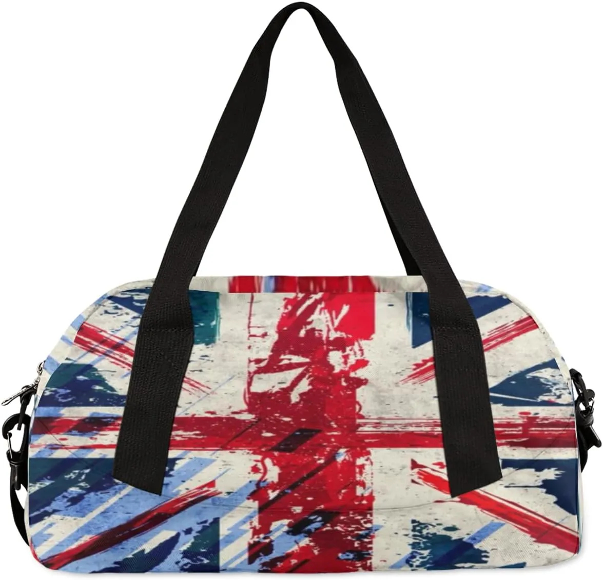 American Flag Basketball Kids Duffel Overnight Bag Boys, Ball Waterproof Gym Sports Duffle Bag Teen Personalized Travel Gymnastic Weekender Bag Custom Carry on Toe Bag for Boys