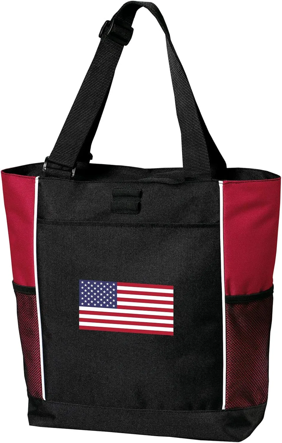 American Flag Tote Bags Red USA Flag Totes Beach Travel