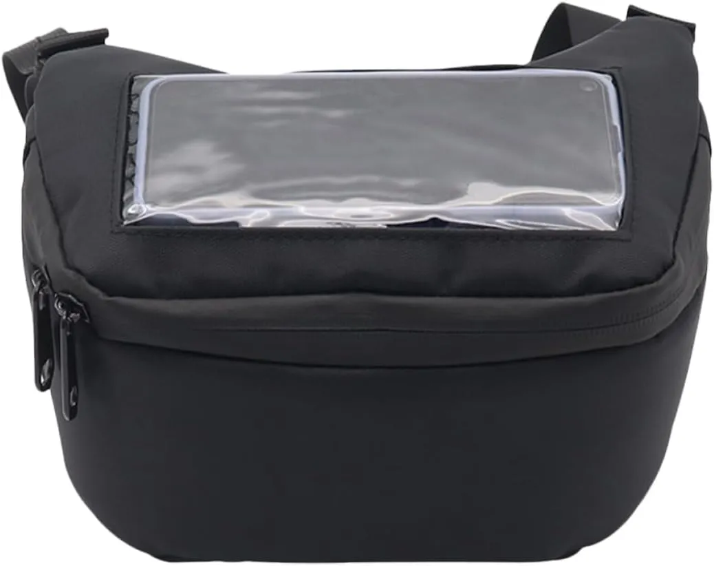 Amosfun Motorcycle Front Bag Durable Bike Handlebar Pouch Versatile Scooter Front Bag for Cycling Electric Bikes Motorcycles Spacious Weather Resistant Storage for Essentials