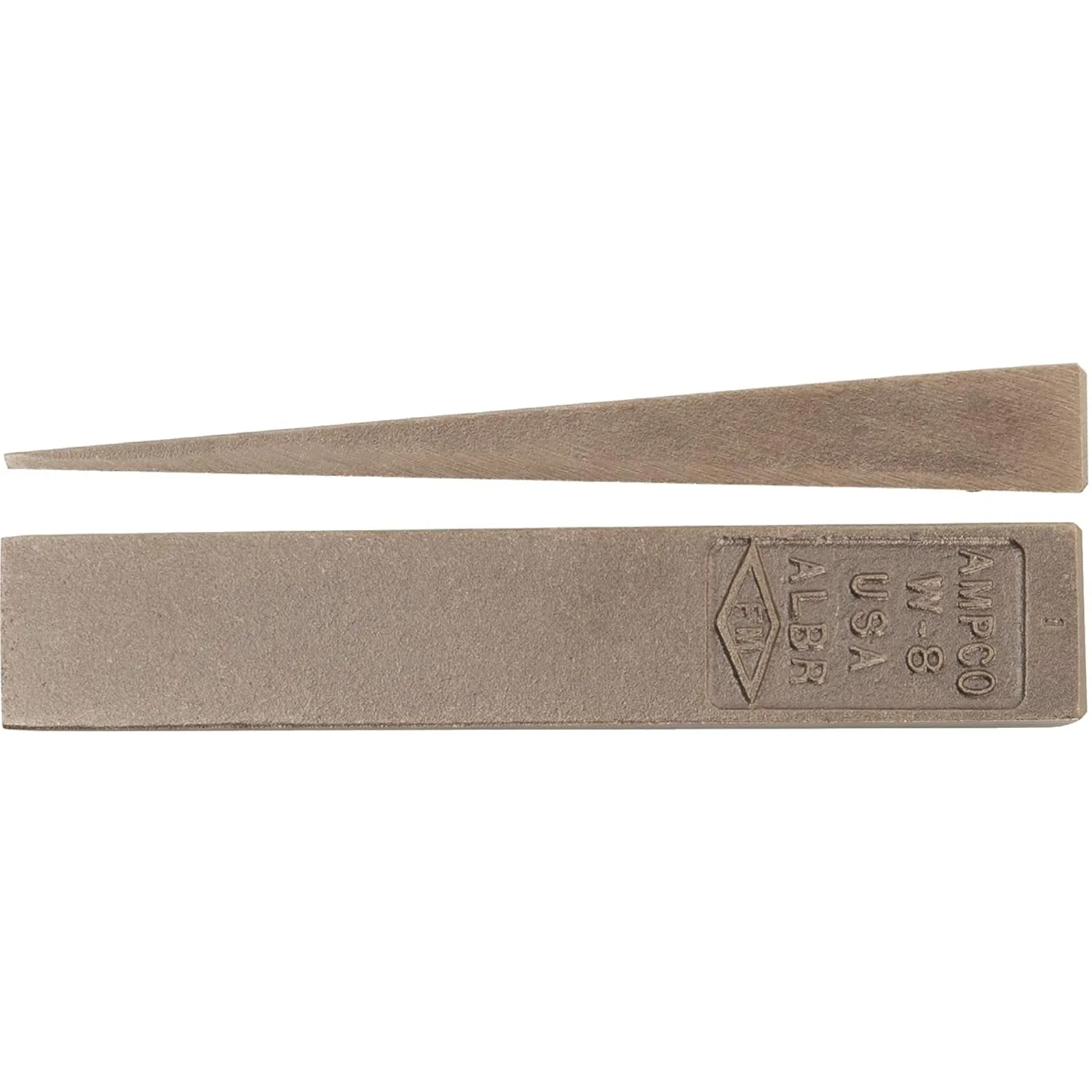 Ampco Safety Tools W-1 Wedge, Flange, Non-Sparking, Non-Magnetic, Corrosion Resistant, 1/4" x 1/2" x 3-1/4" OAL