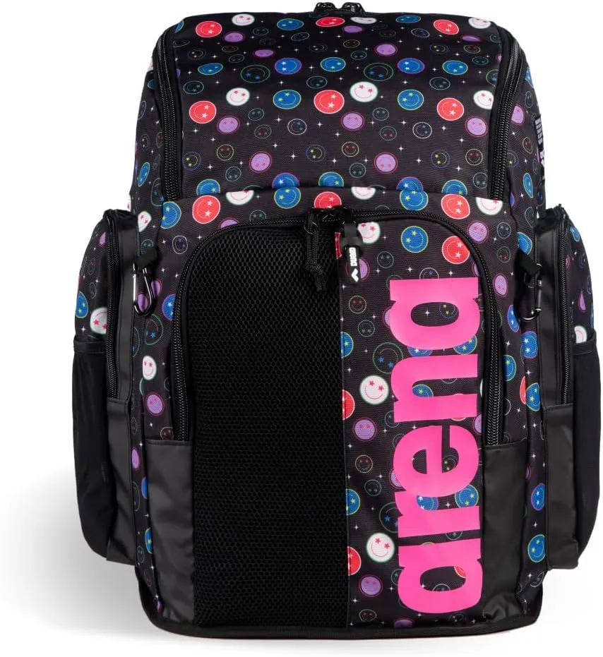 ARENA Spiky III Backpack 45 Swimming Athlete Sports Gym Rucksack Large Training Gear Equipment Swim Bag for Men and Women, 45 Liters, Contour