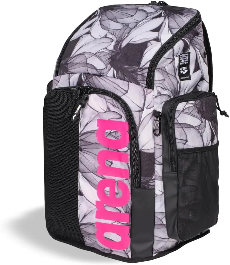 ARENA Spiky III Backpack 45 Swimming Athlete Sports Gym Rucksack Large Training Gear Equipment Swim Bag for Men and Women, 45 Liters, Seabed