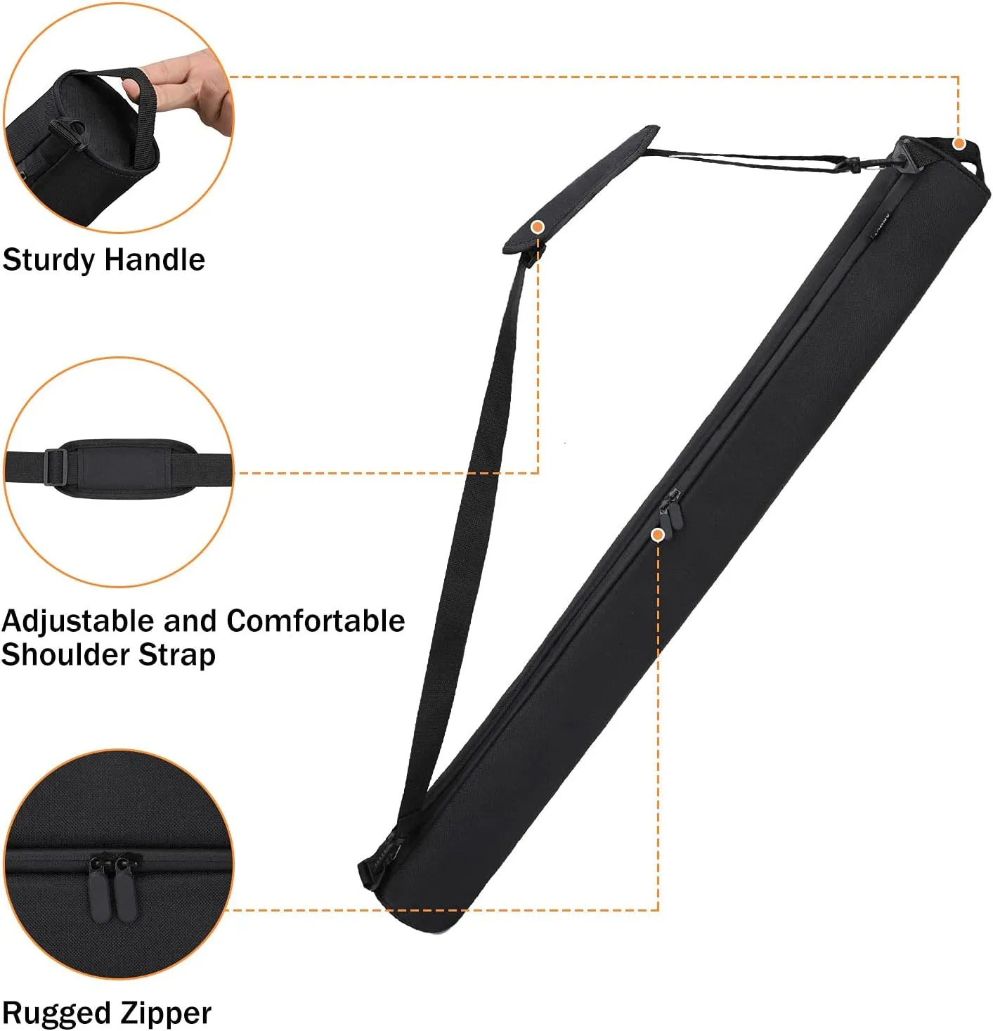 AROUY Golf Cooler Bag - Accessories for Men, Small Soft Insulated Beer Cooler Holds 6 Pack of Cans or Two Wine Bottles, Sports Bag