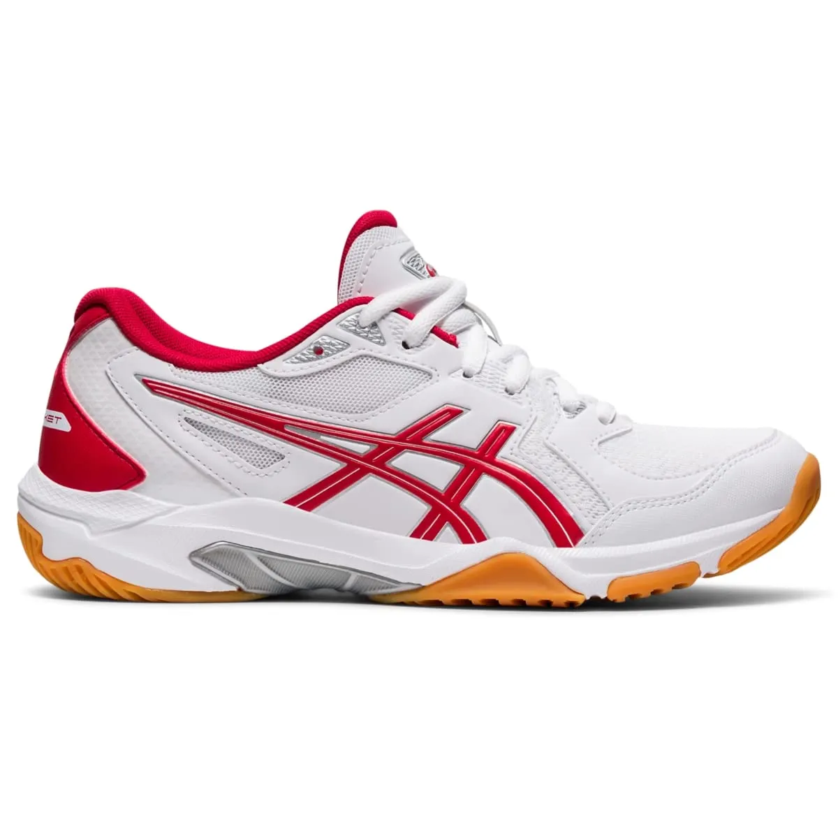 ASICS Women's Gel-Rocket 10 Indoor Court Shoes, 8, White/Classic RED