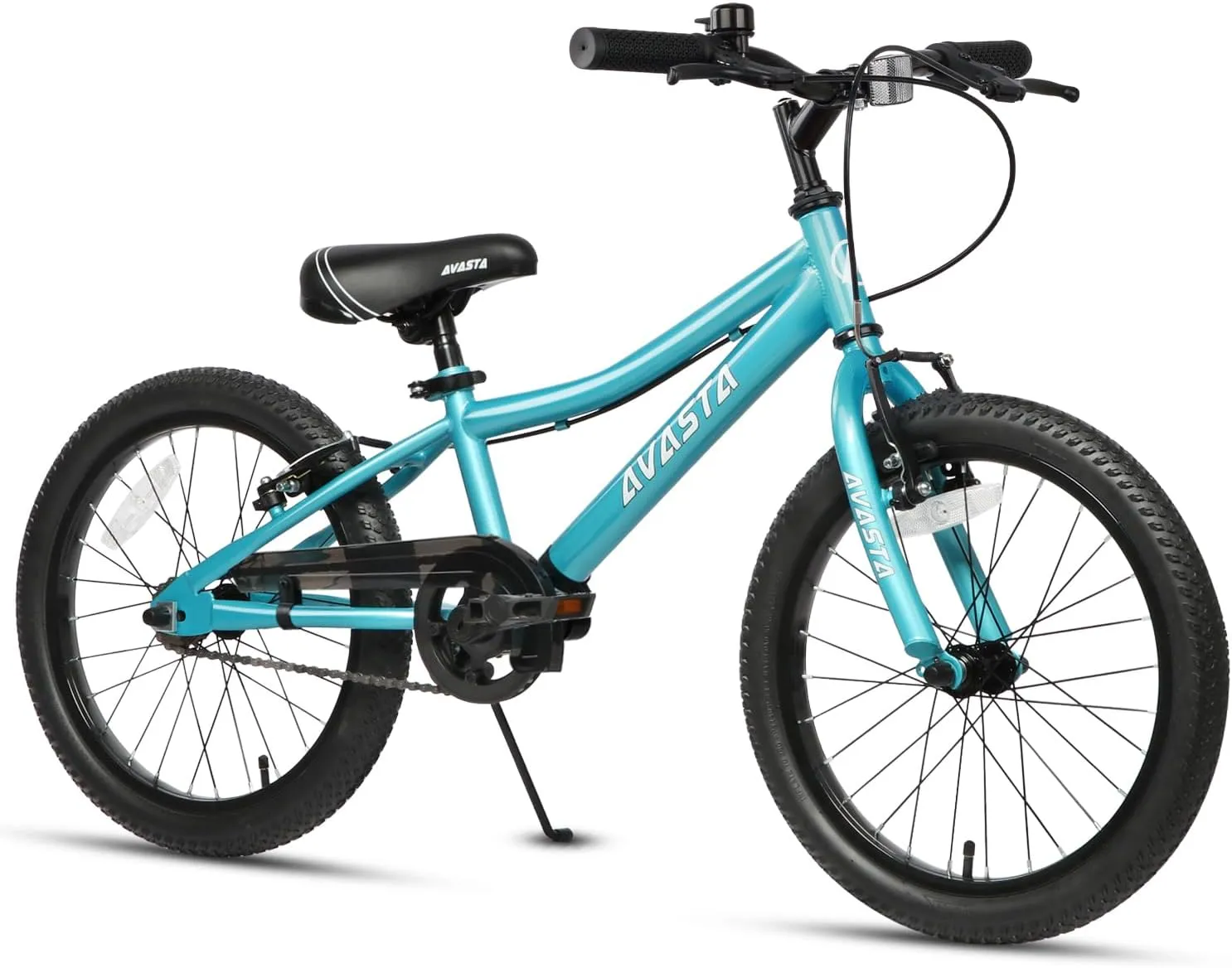 AVASTA Bilbo 18 20 Inch Kids Bike for Boys Girls 5-10 Years Old, Retro Style High Carbon Steel Bicycle with Adjustable Handlebars and Seat, Dual V-Brakes, Kickstand, Multiple Colors