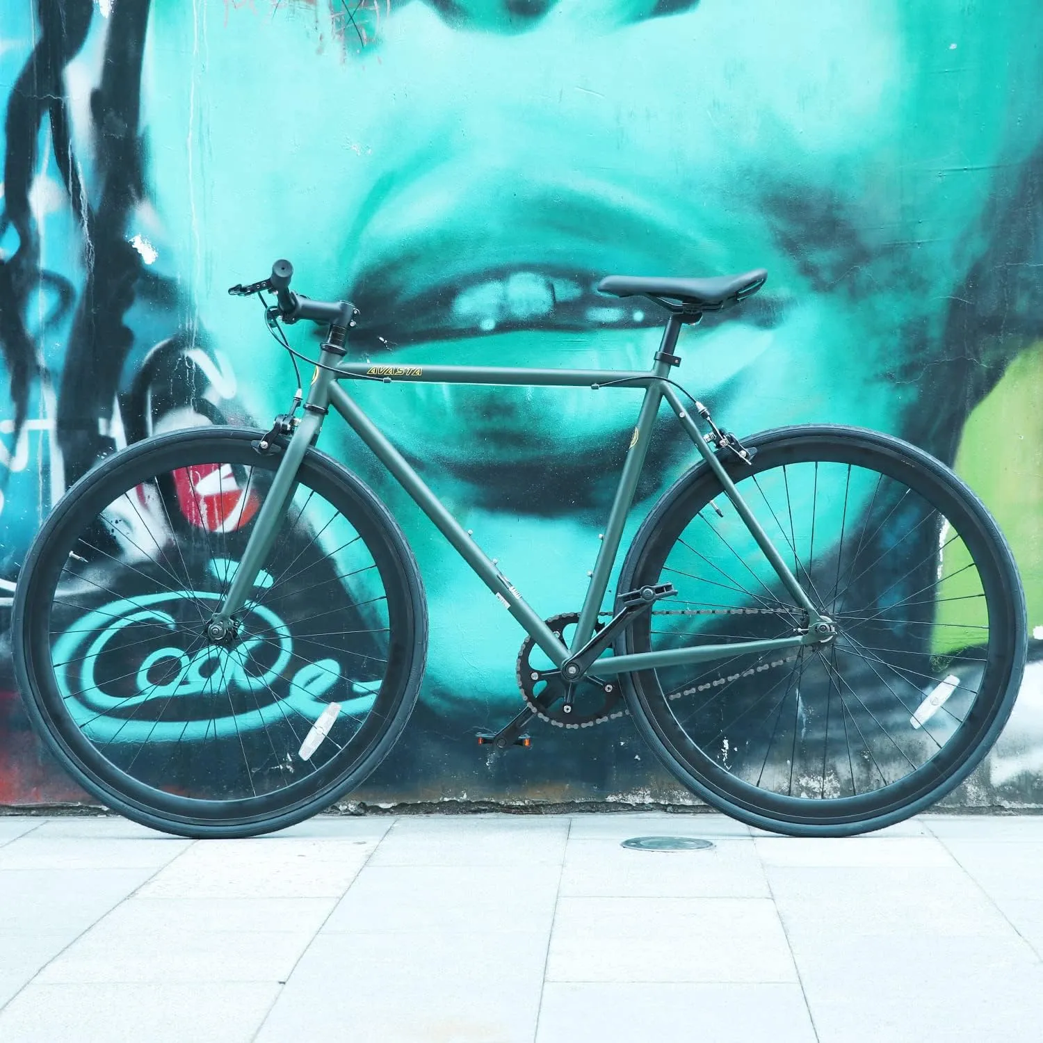 AVASTA Single-Speed Fixed Gear Urban Commuter Fixie Bike Flip Flop Hub Bicycle, Multiple Colors
