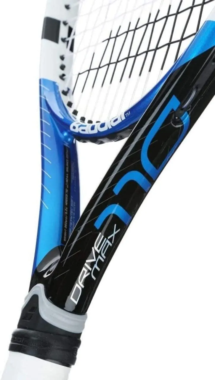 Babolat Drive Max 110 Pre-Strung Tennis Racquet Bundled with an RH3 Club Essential Tennis Bag in Your Choice of Color