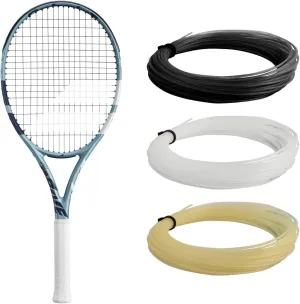 Babolat Evo Drive Lite 2nd Gen Tennis Racquet (Blue) Strung with 16g Syn Gut at Mid-Range Tension