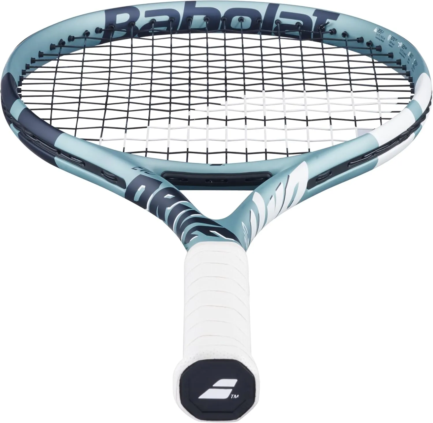 Babolat Evo Drive Lite 2nd Gen Tennis Racquet (Blue) Strung with 16g Syn Gut at Mid-Range Tension