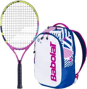 Babolat Nadal Jr Tennis Racquet (Rafa 2nd Gen) Bundled w a Tennis Backpack