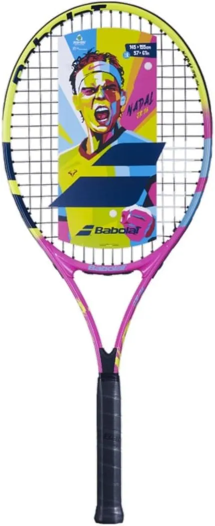 Babolat Nadal Jr Tennis Racquet (Rafa 2nd Gen) Bundled w a Tennis Backpack