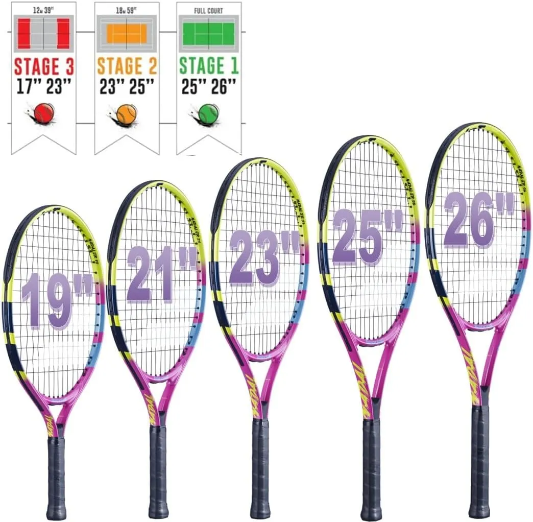 Babolat Nadal Jr Tennis Racquet (Rafa 2nd Gen) Bundled w a Tennis Backpack