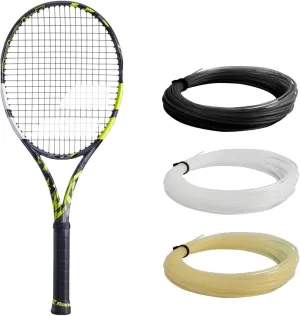 Babolat Pure Aero 98 Tennis Racquet Strung with 16g Syn Gut at Mid-Range Tension