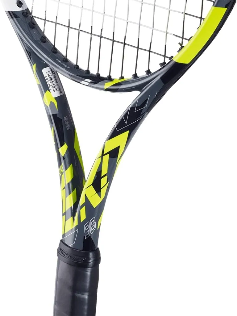 Babolat Pure Aero 98 Tennis Racquet Strung with 16g Syn Gut at Mid-Range Tension