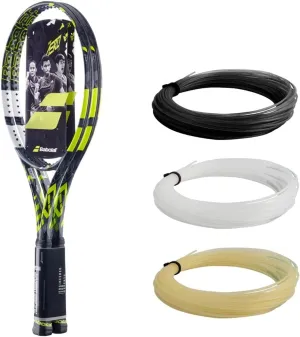 Babolat Pure Aero 98 x2 Tennis Racquet Strung with 16g Syn Gut at Mid-Range Tension