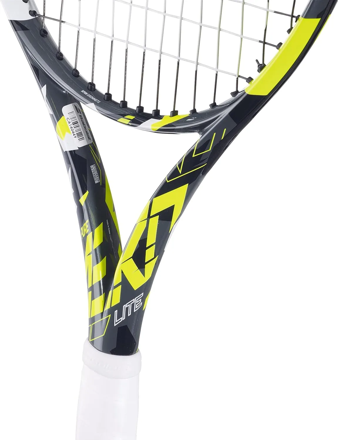 Babolat Pure Aero Lite Tennis Racquet Strung with 16g Syn Gut at Mid-Range Tension