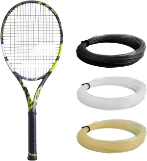 Babolat Pure Aero Plus Tennis Racquet Strung with Syn Gut at Mid-Range Tension