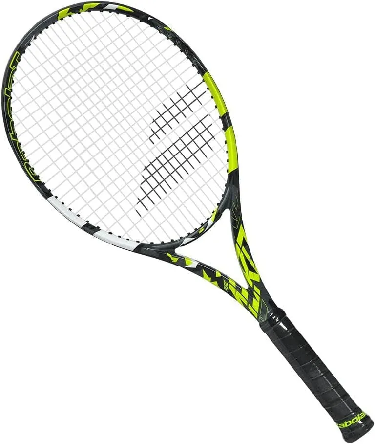Babolat Pure Aero Tennis Racquet (7th Gen) Strung with Synthetic Gut at Mid Range Tension
