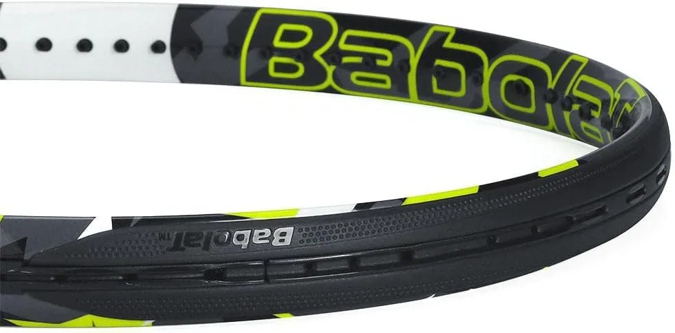 Babolat Pure Aero Tennis Racquet (7th Gen) Strung with Synthetic Gut at Mid Range Tension