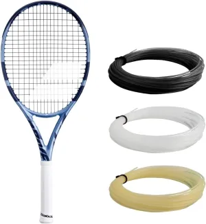 Babolat Pure Drive 107 11th Gen Tennis Racquet Strung with 16g Syn Gut at Mid-Range Tension