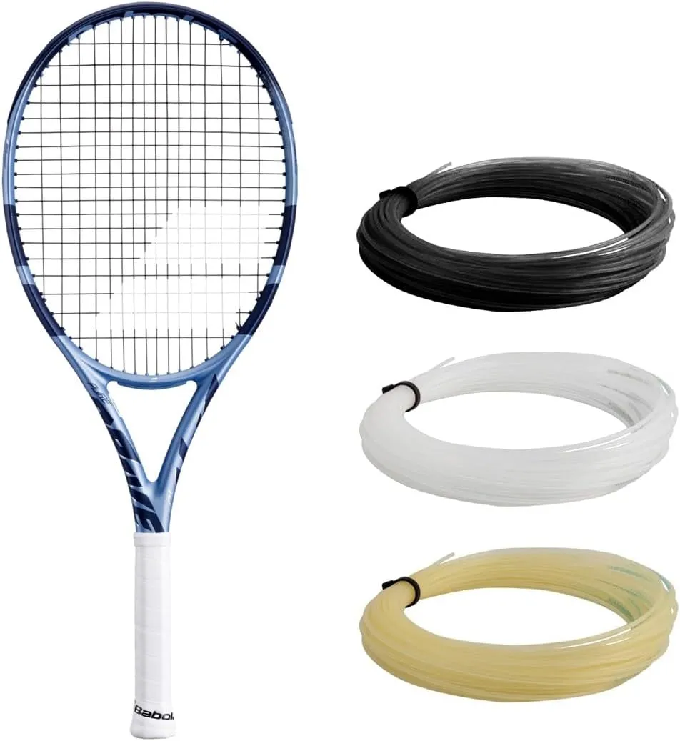 Babolat Pure Drive 107 11th Gen Tennis Racquet Strung with 16g Syn Gut at Mid-Range Tension