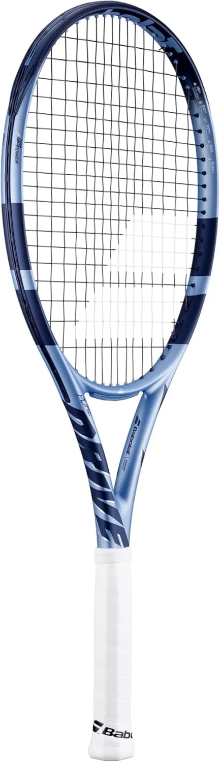 Babolat Pure Drive 107 11th Gen Tennis Racquet Strung with 16g Syn Gut at Mid-Range Tension