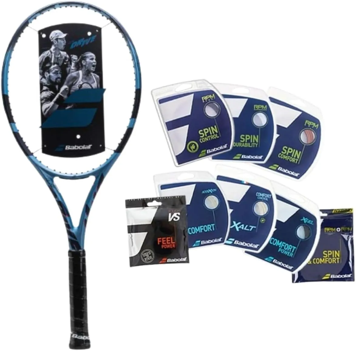 Babolat Pure Drive 11th Gen Tennis Racquet Choice of String and Tension (4 3/8)