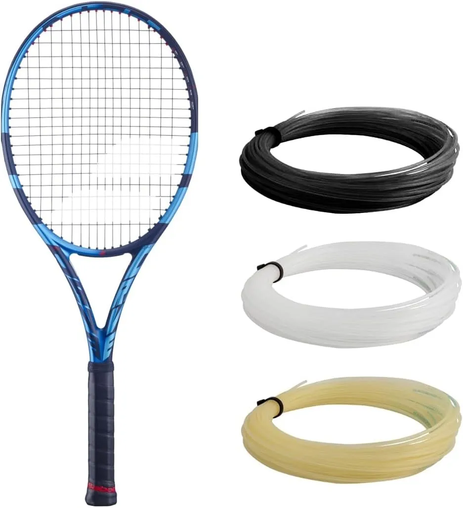 Babolat Pure Drive 98 Tennis Racquet (4 3/8" Grip) Strung with 16g White Syn Gut at Mid-Range Tension