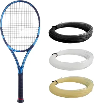 Babolat Pure Drive 98 Tennis Racquet (4 3/8" Grip) Strung with 16g White Syn Gut at Mid-Range Tension