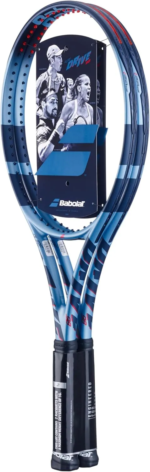Babolat Pure Drive 98x2 11th Gen Tennis Racquet Strung with 16g Syn Gut at Mid-Range Tension