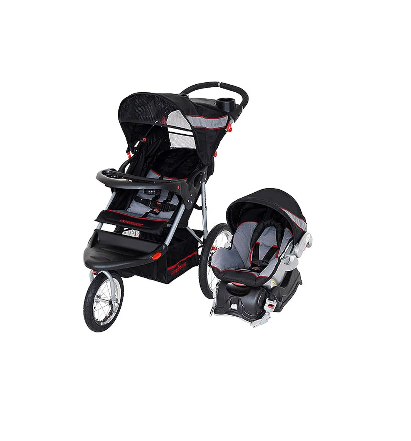 Baby Trend Expedition® Jogger Travel System with EZ Flex-Loc® Infant Car Seat, Millenium