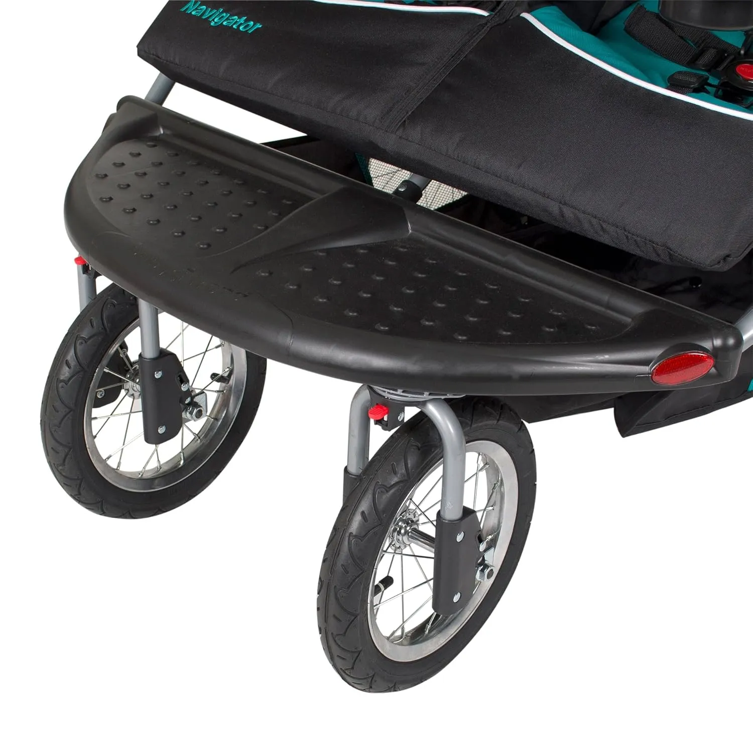 Baby Trend Navigator Double Jogger Stroller, Tropic & EZ Flec Loc 32 Infant Car Seat Base, Black