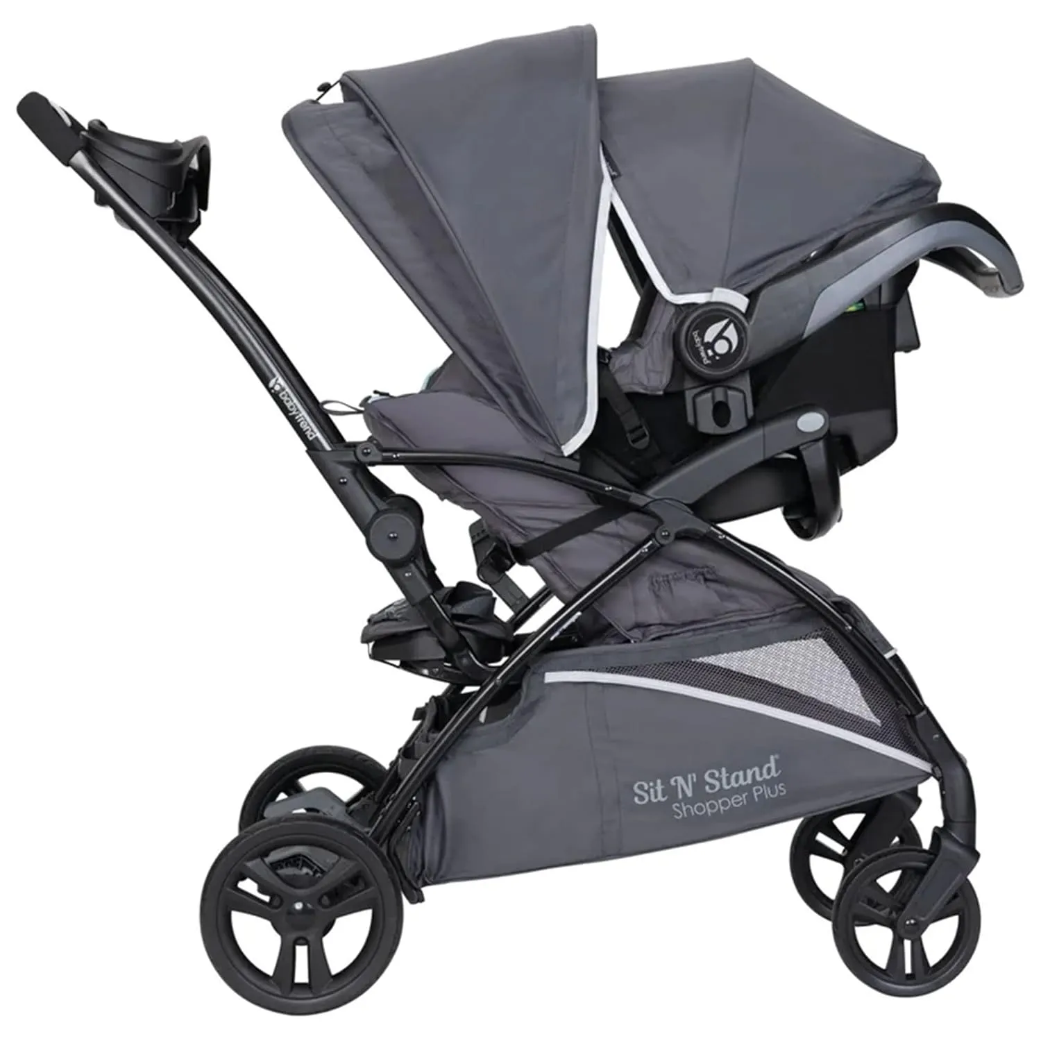 Baby Trend Sit N’ Stand® 5-in-1 Shopper Plus Stroller, Blue Mist