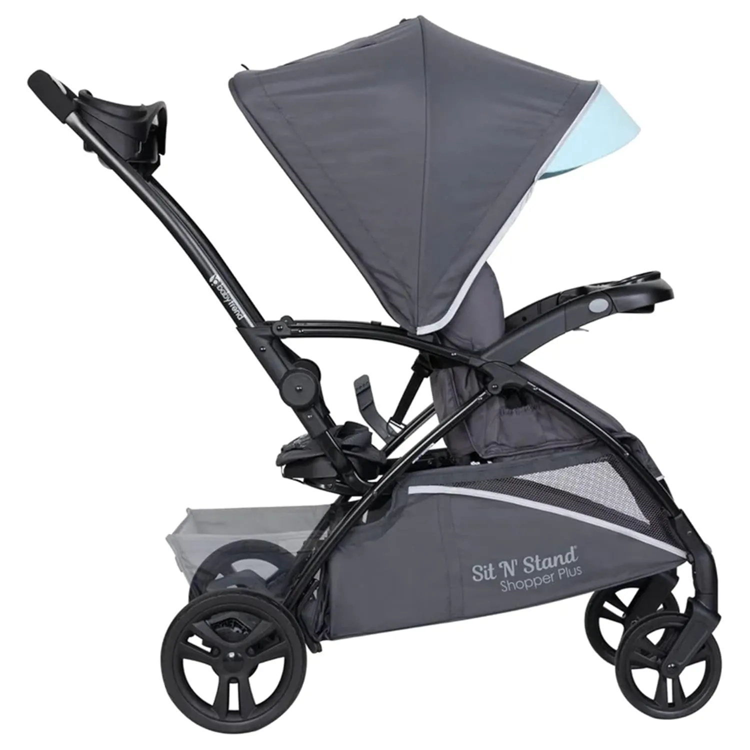Baby Trend Sit N’ Stand® 5-in-1 Shopper Plus Stroller, Blue Mist