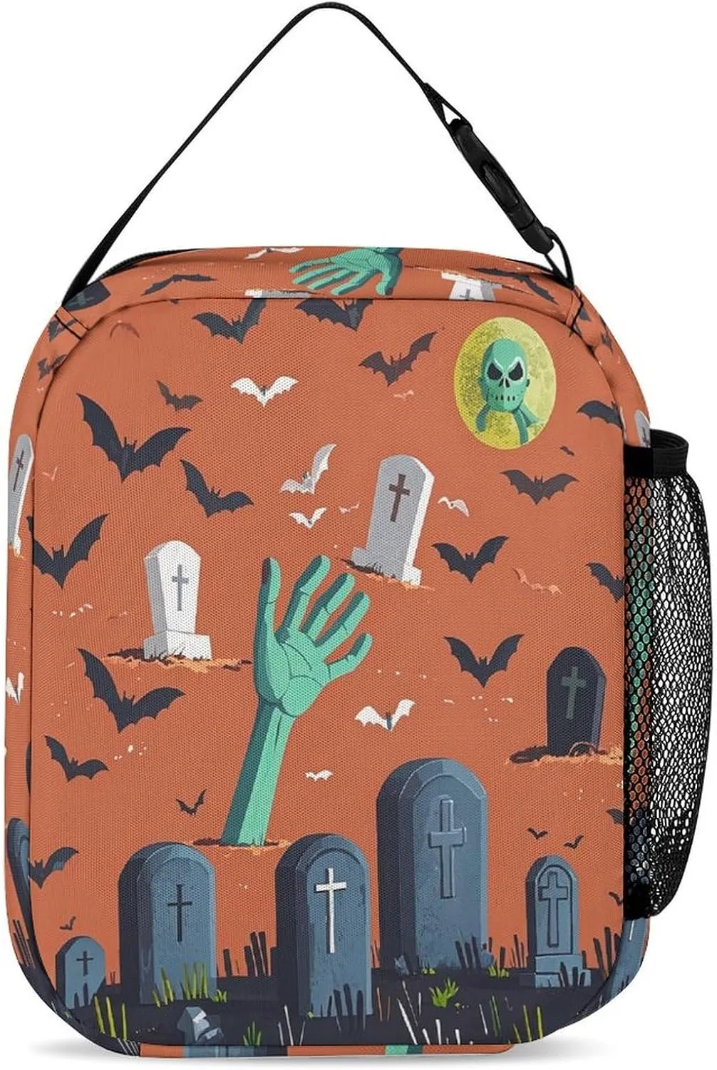 Backpack Lunch Bag Pencil Pouch Set, A Hand Coming Out of The Ground Print Lightweight & Durable 3-Piece Combo Ideal for Work, And Travel
