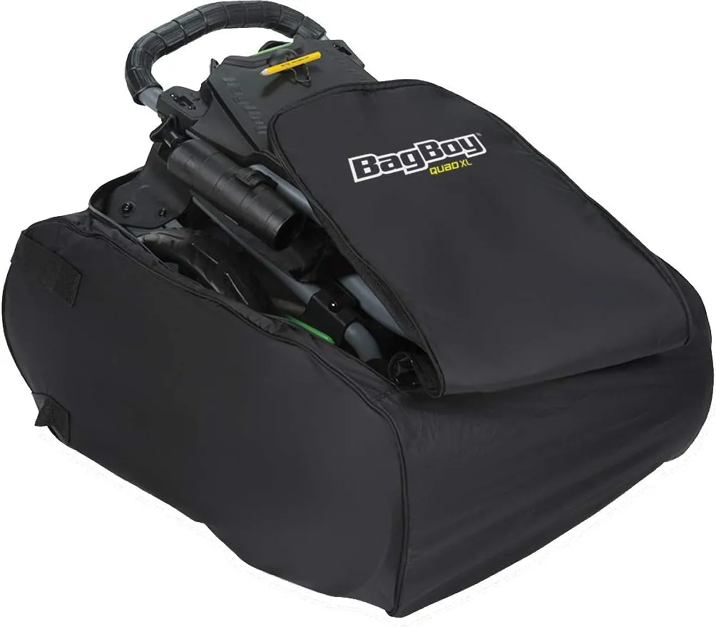 Bag Boy Carry Bag Quad Black, 9.84" L x 11.42" W x 24.41" H