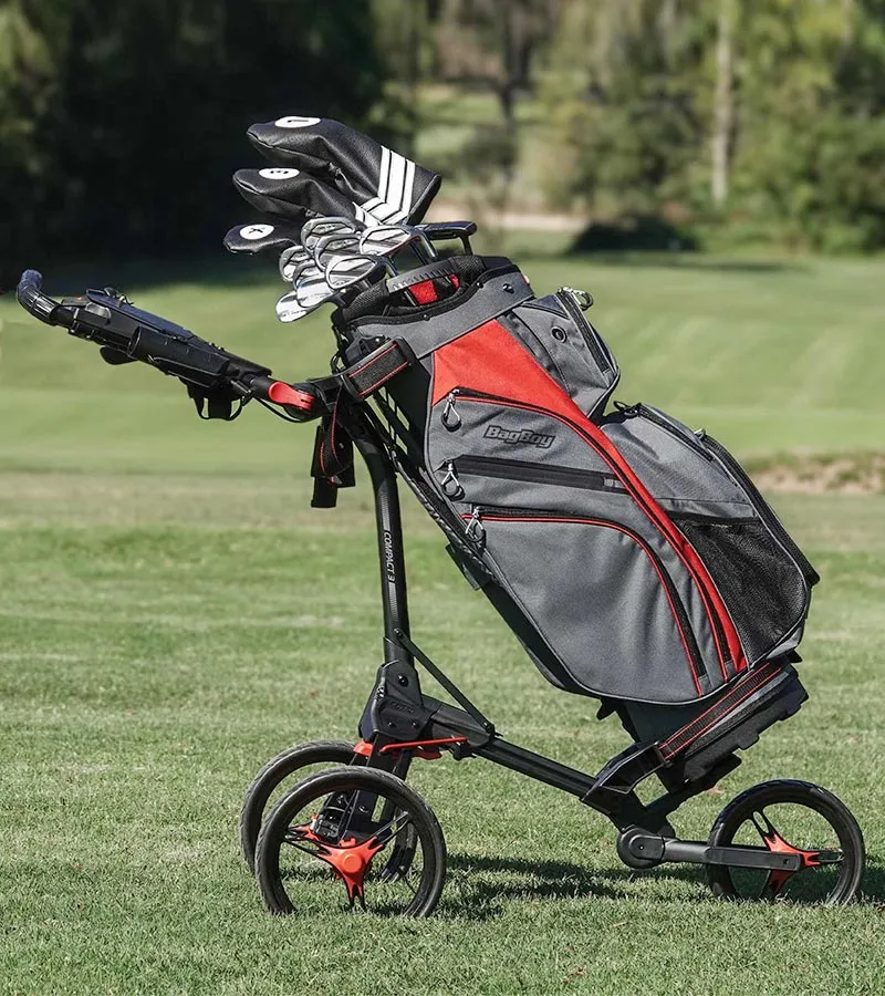 BagBoy Compact 3 Golf Push Cart - 2 Colors
