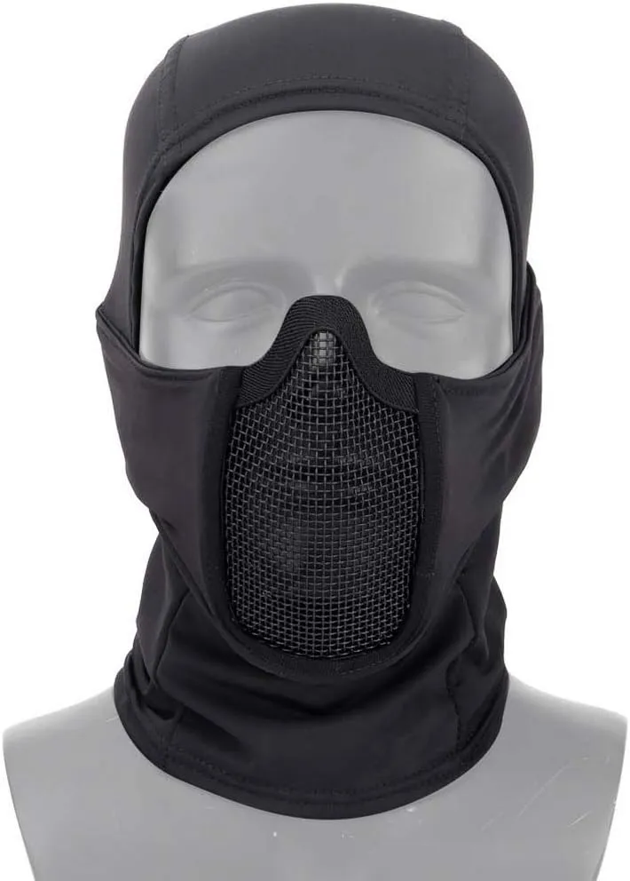 Balaclava Mesh Mask with Full Face Cover Anti-dust Windproof for Paintball Airsoft