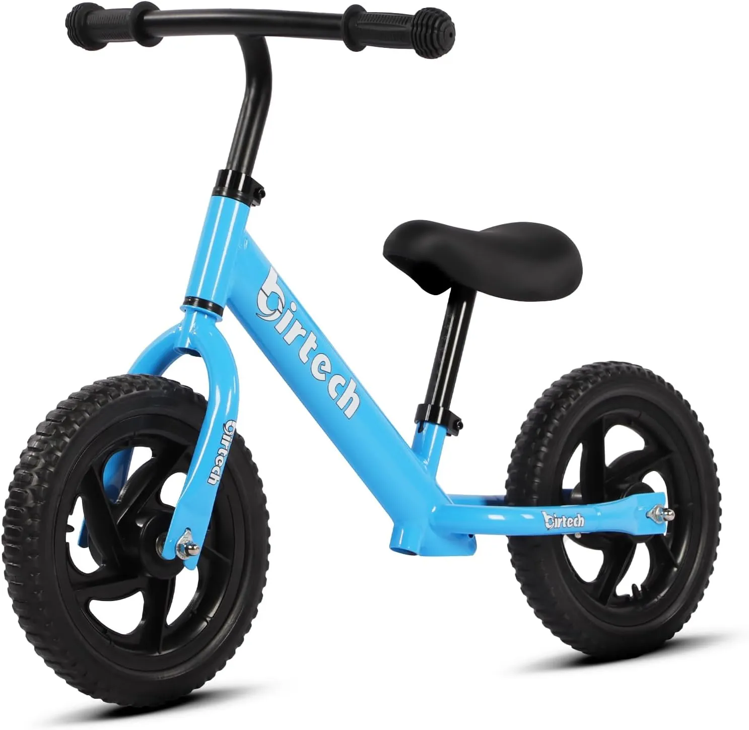 Balance Bike for 2-5 Year Old, 12 Inch Toddler Bike No Pedal Training Bicycle with Adjustable Seat Height, Airless Tire (Light Blue)