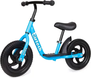 Balance Bike for 2-6 Year Old, 12 Inch Toddler Bike No Pedal Training Bicycle with Adjustable Seat Height, Airless Tire (Blue)