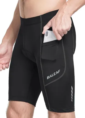 baleaf Men's Padded Bike Shorts Cycling Road Biking Riding Bicycle Cycle Wear Pockets UPF 50  MTB Accessories Tights
