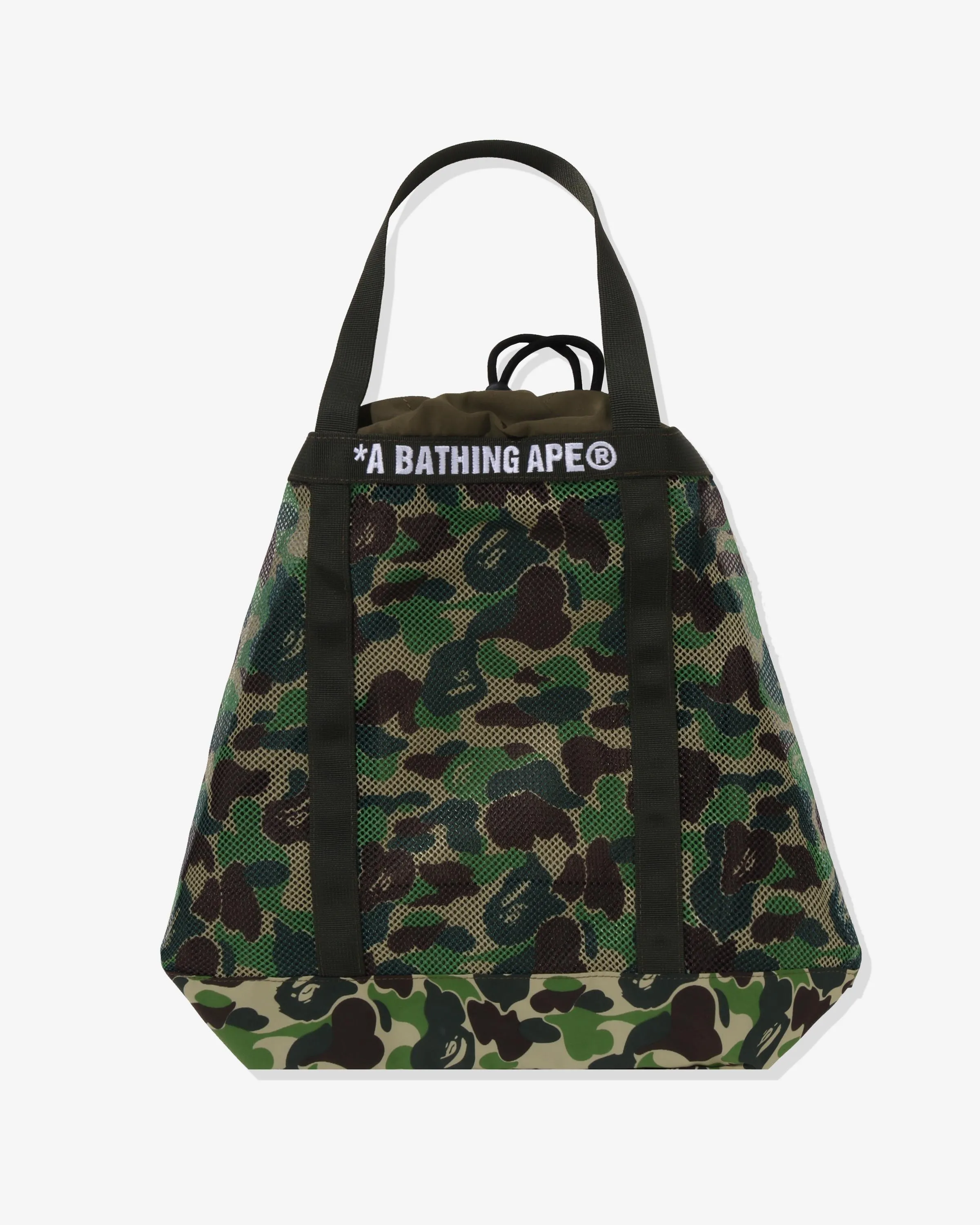 BAPE ABC CAMO MESH TOTE BAG