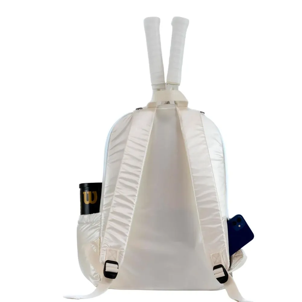 Baseliner Tennis Backpack Pearl White
