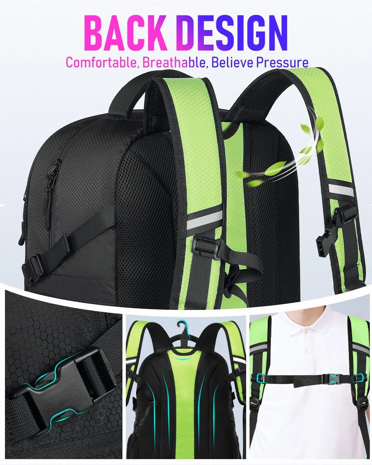 Basketball Bag Backpack with Ball Holder Shoes Compartment, Large Basketball Accessories Sports Bag