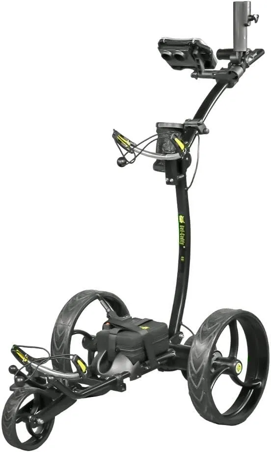 BATCADDY X8R Battery Powered Golf Push Cart with Remote, Dual Motor, 9-Speeds and Reverse, Cruise Control, Anti-Tip Wheels, and Downhill Control